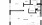 One Bed - 1 bedroom floorplan layout with 1 bath